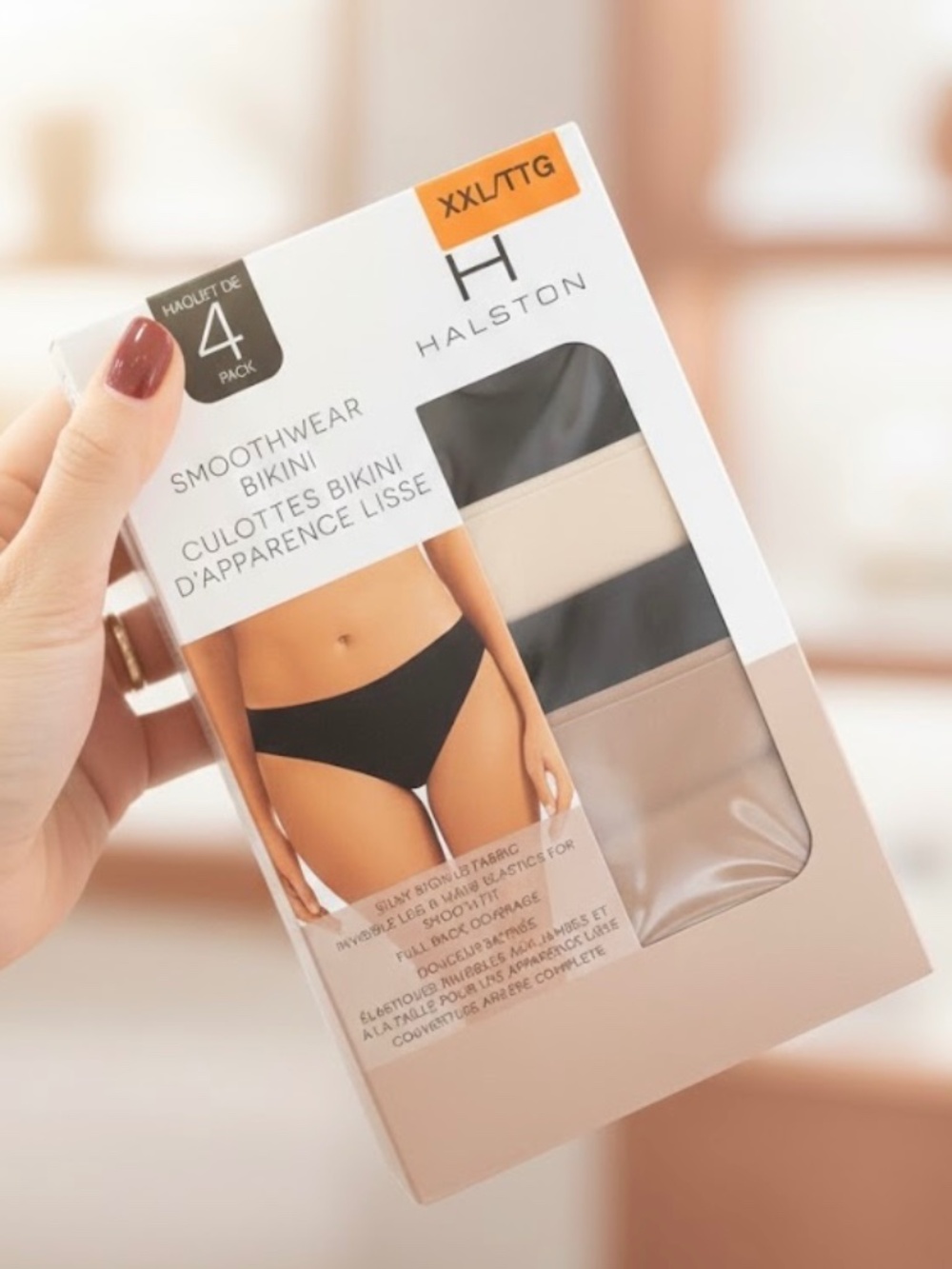 Halston Smoothwear Bikini 4 Pack XXL